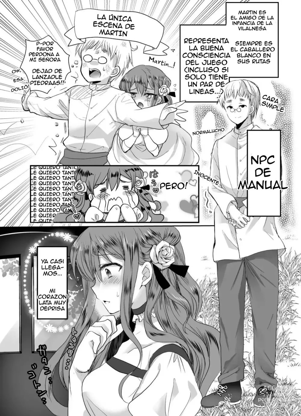 Page 6 of doujinshi Colegiala fangirl de NPCs reencarna como la hija de la villana ~La Tragedia~ Parte 1