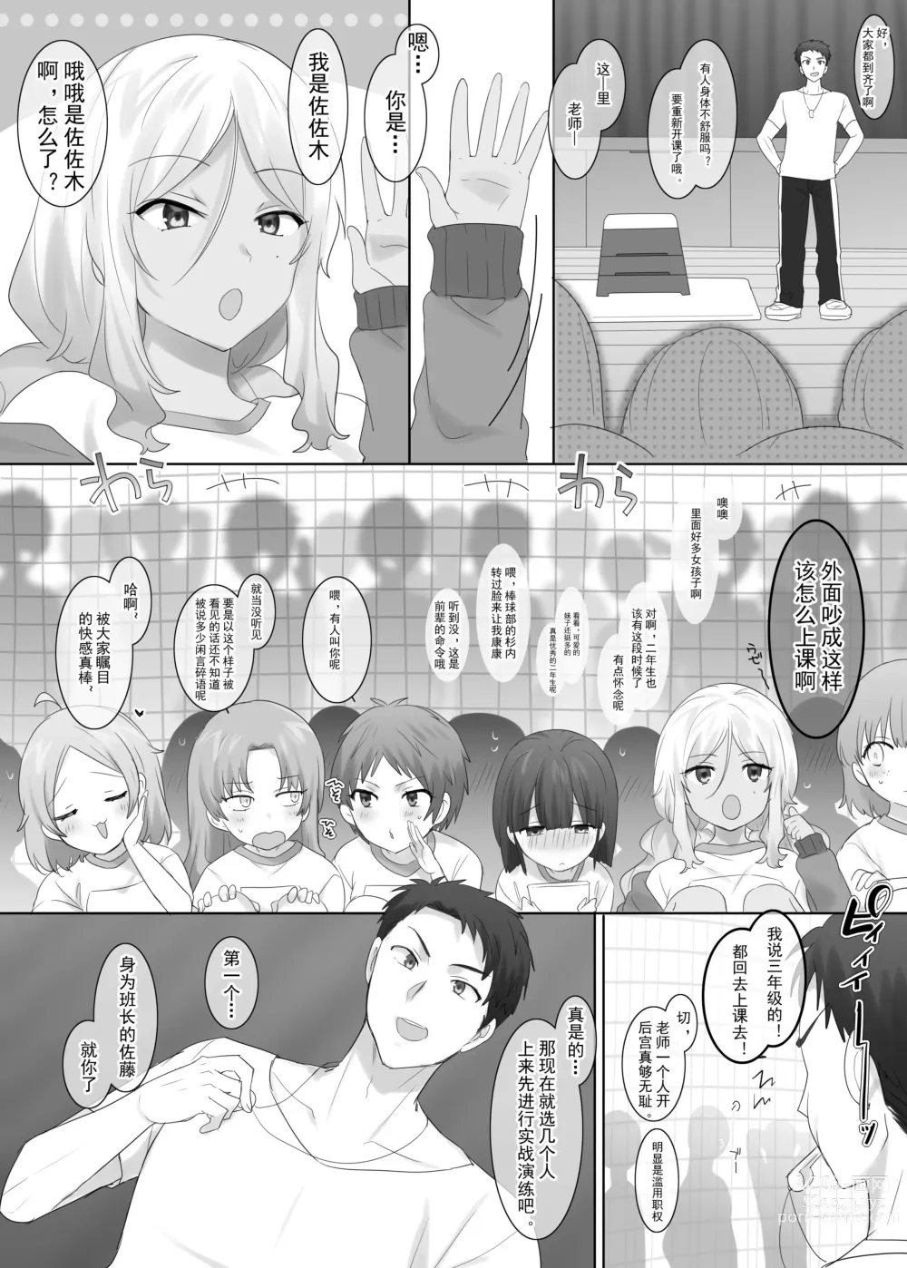 Page 5 of doujinshi TS hoken taiiku～ kurasu zenin nyotai ka zyugyou～/ satou kun hen matome