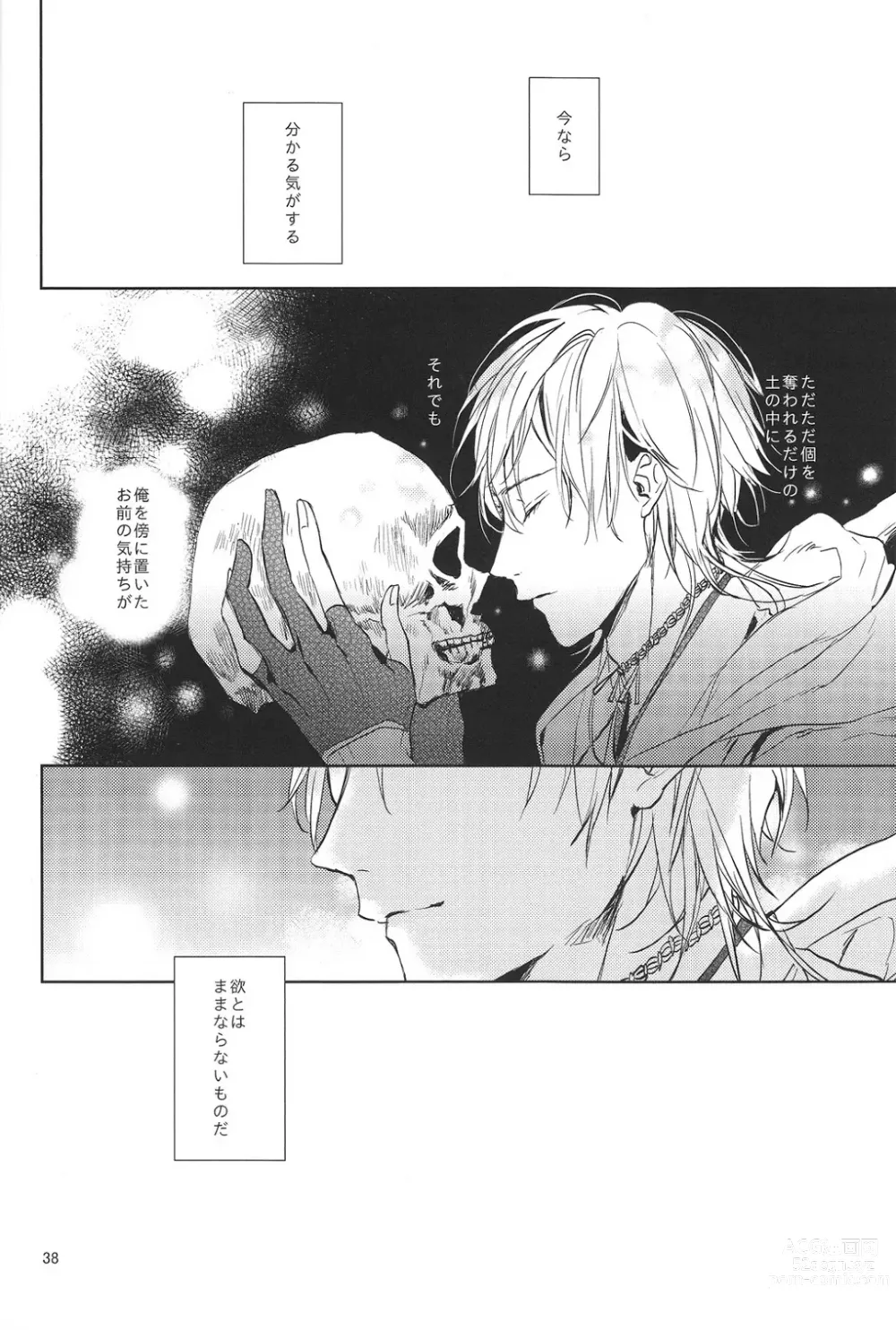 Page 39 of doujinshi Kimi no ude no naka de kogoeru fuyu o sugosou