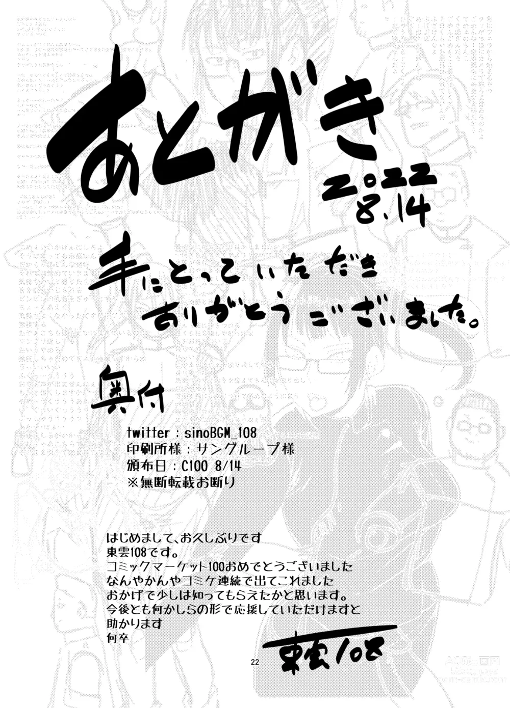 Page 22 of doujinshi Zenin Maki o Iinari ni Suru Megane