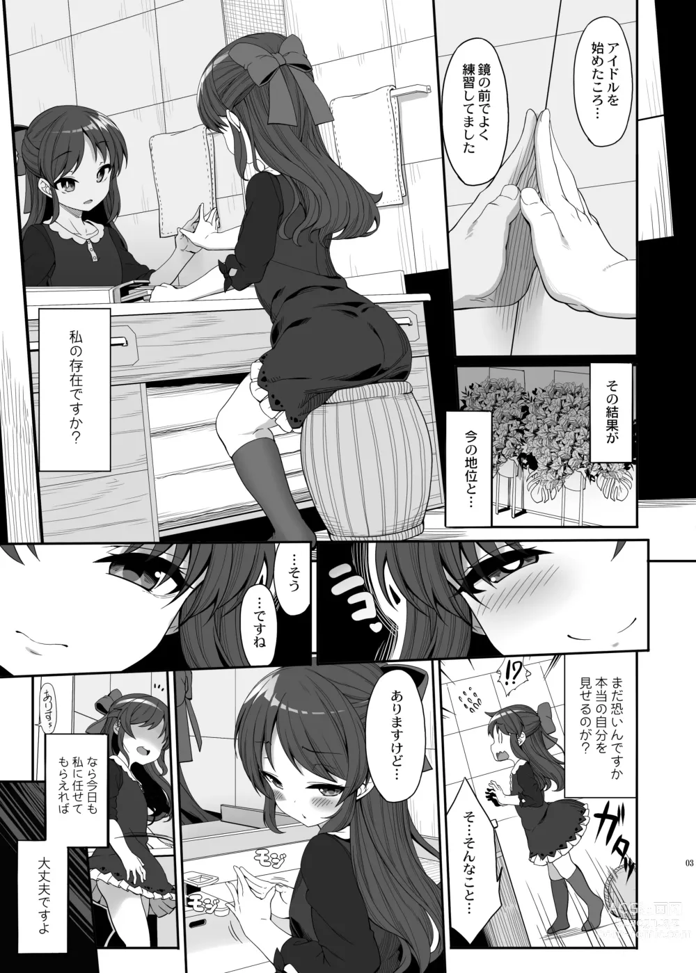 Page 2 of doujinshi Arisu to Idol no Watashi