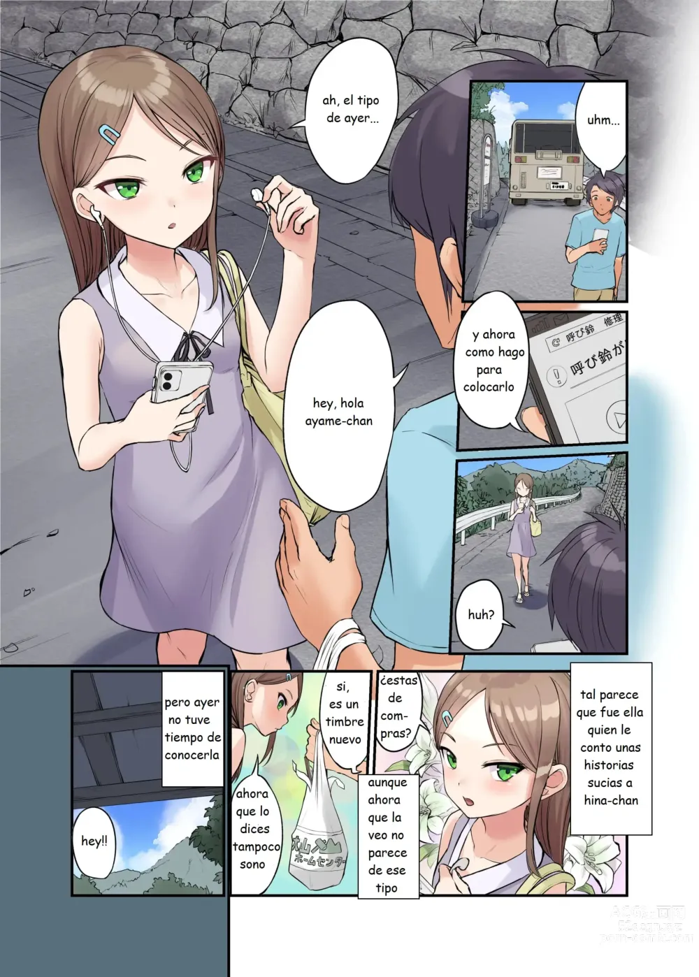 Page 2 of doujinshi Jugando con la chica del campo 3