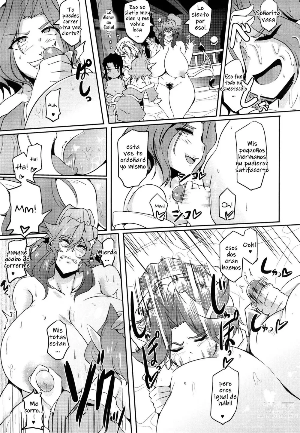 Page 9 of doujinshi GYU-DON!! 2 -Chaotic Flowerfall