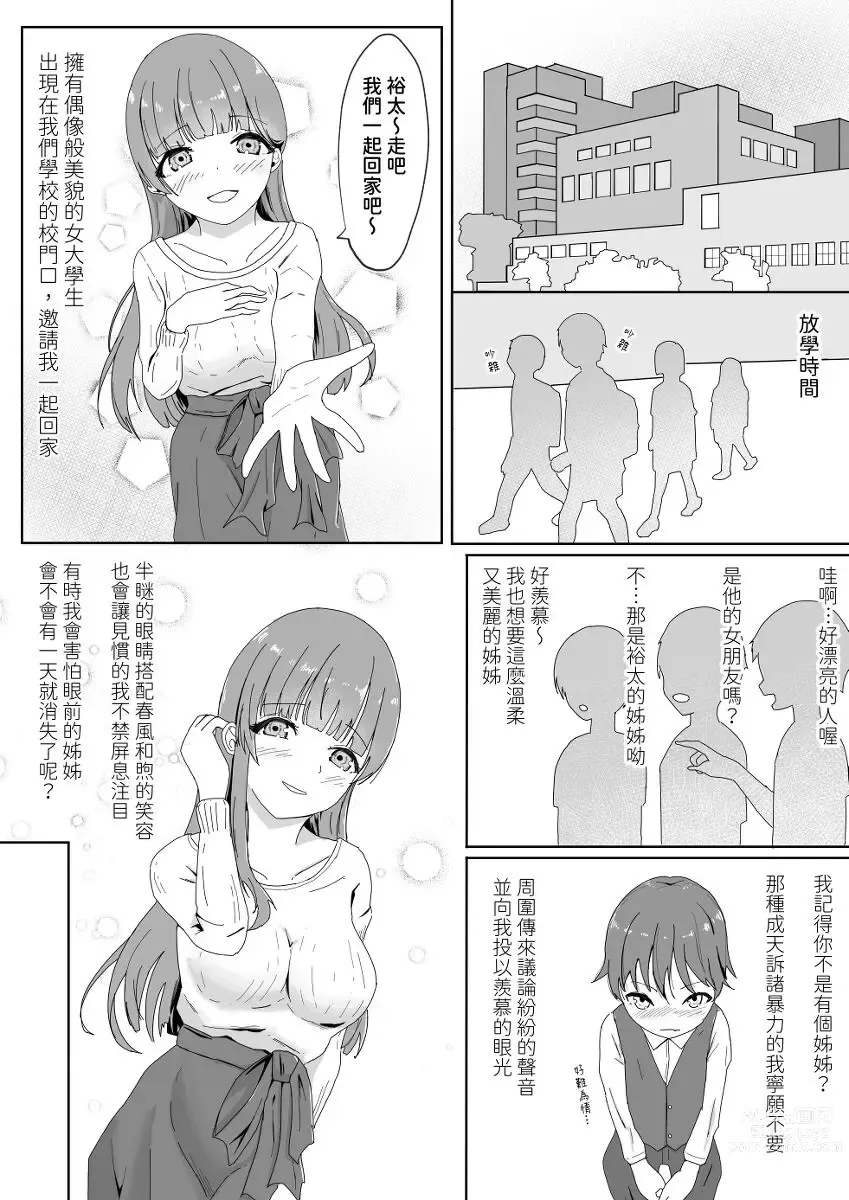 Page 1 of manga 亲密的姐弟