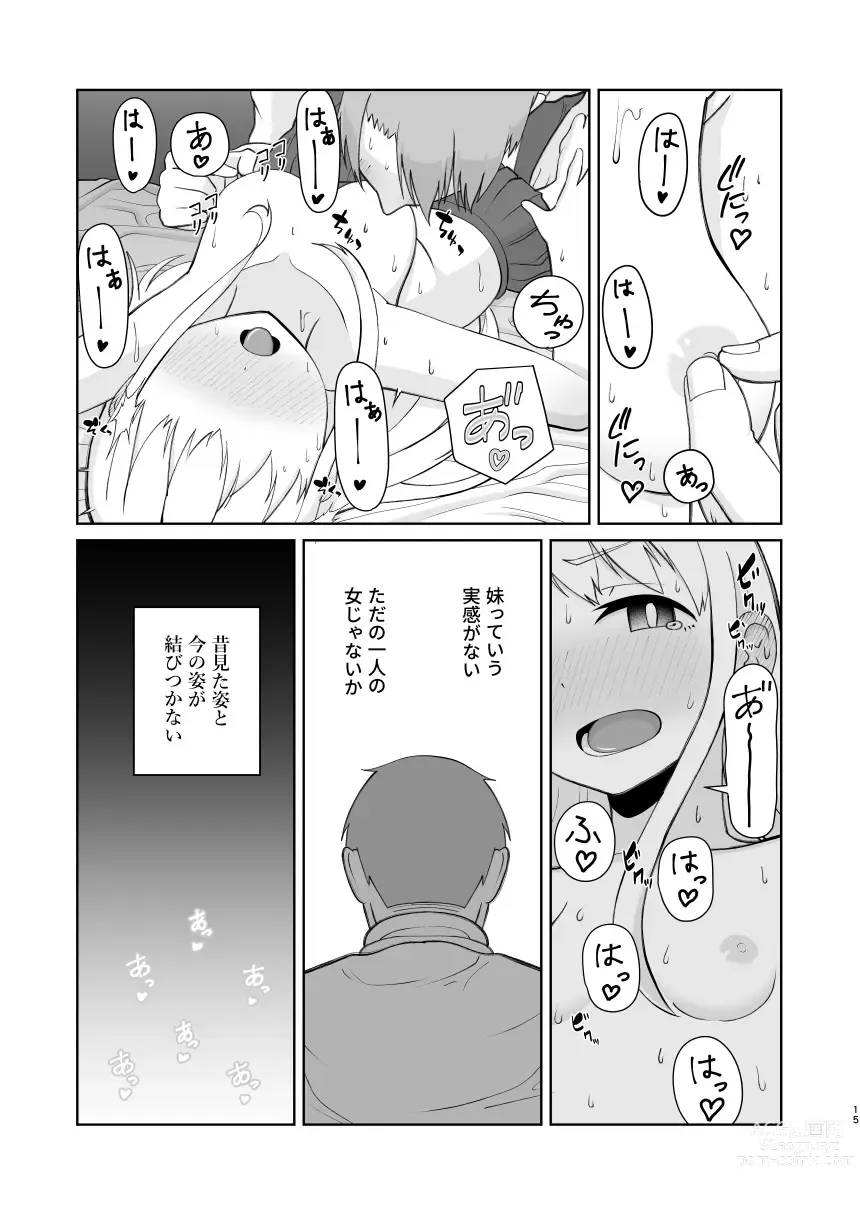 Page 15 of doujinshi Juken de Joukyou Shita Imouto to
