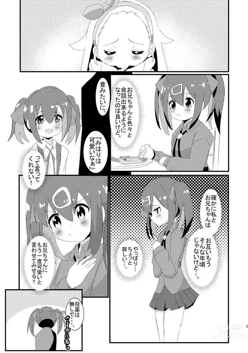 Page 2 of doujinshi Kawaii to itte yō nīchanOnii-chan wa Oshimai!)