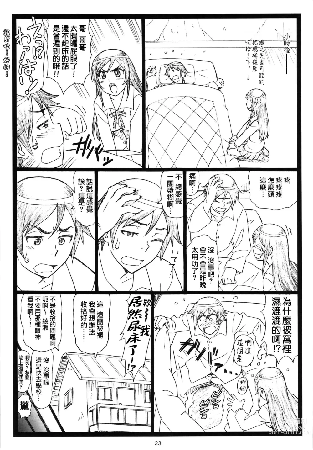 Page 22 of doujinshi Maji Tenshi Sugiru Ayase-tan ga Ore no Heya de H na Koto o Suru Hazu ga Nai!!