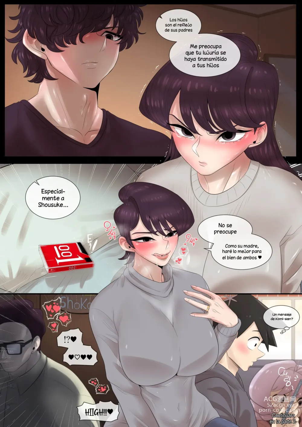 Page 20 of doujinshi Komi-san quiere estar con su madre