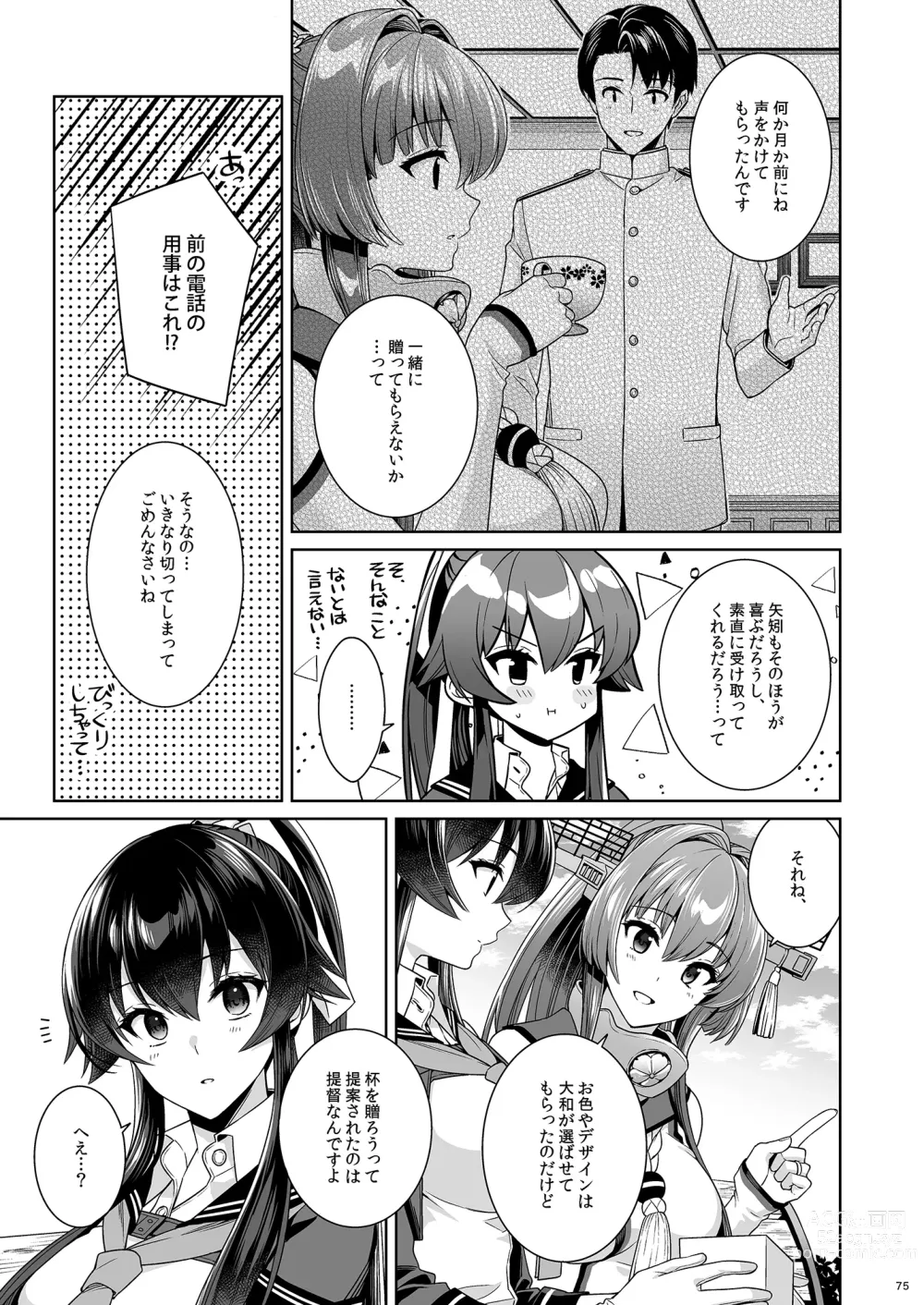 Page 75 of doujinshi Yoru Yahagi -14- Saiai no Saishinei, Kai Ni ni Naru