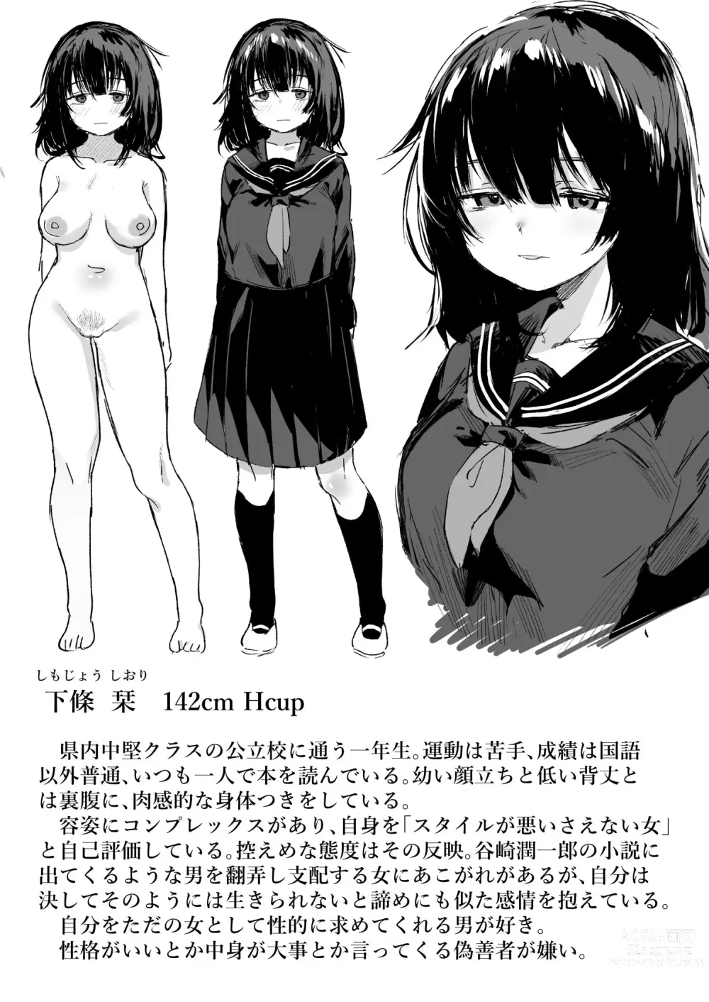 Page 2 of doujinshi Anoko wa Boku ga Suki ja Nai Boku dake ga Kizuiteta Hazu no Loli Kyonyuu Jimikei Bungaku Shoujo