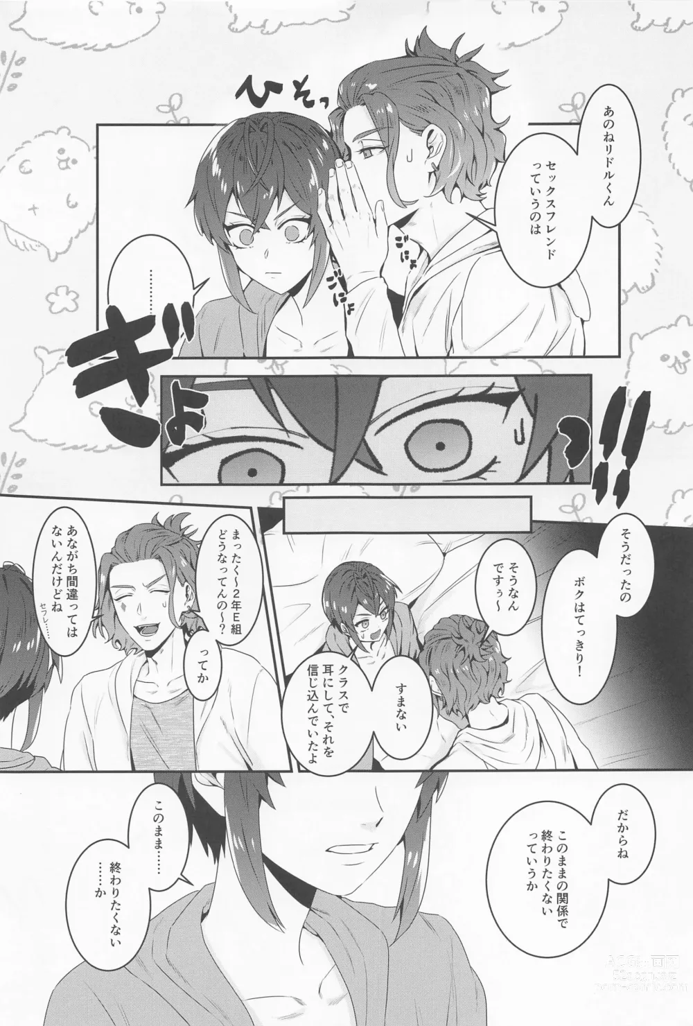 Page 13 of doujinshi Sou iu koto o Suru Tomodachi...... dakara ne.