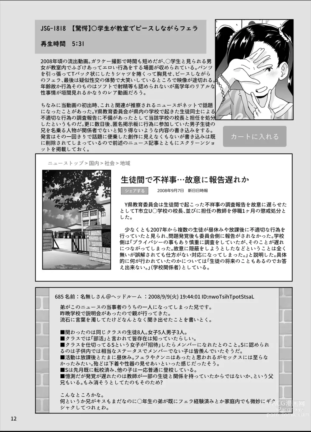 Page 11 of doujinshi Kakuu Ryuushutsu Douga Catalog
