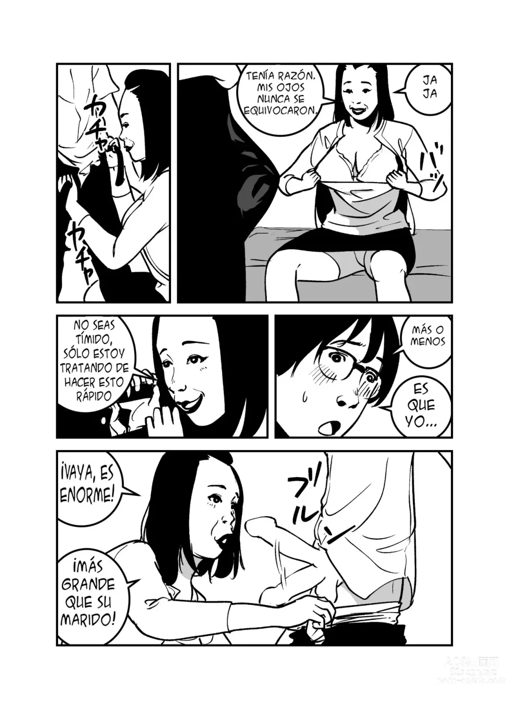 Page 12 of doujinshi Hyoui Suru nara Kanemochi no Bakunyuu Babaa ni Kagiru!