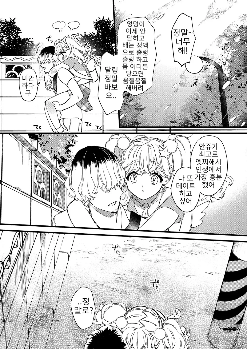 Page 34 of doujinshi 안쥬랑 두근두근 엣찌한 데이트 하자구