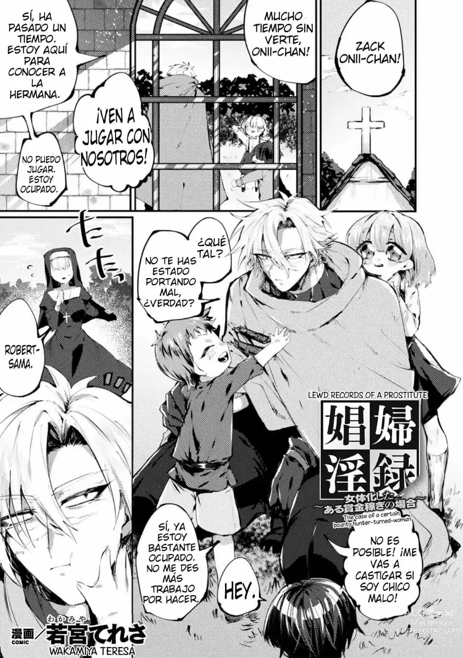 Page 1 of manga Shoufu Inroku ~Nyotaika Shita Aru Shoukin Kasegi no Baai~