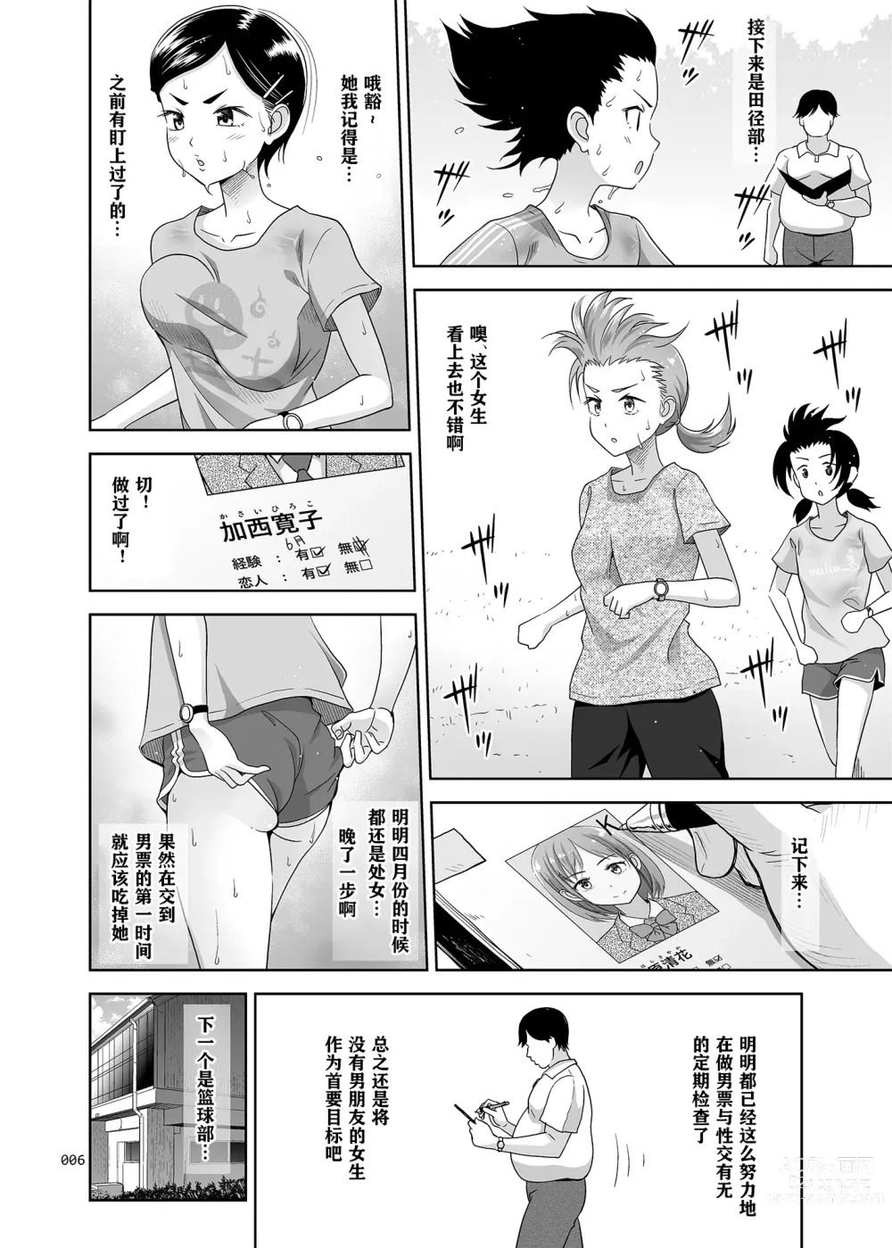 Page 6 of doujinshi Seishidouin no Oshigoto 3 Mushiatsui Taiiku Souko de Iron na Renshuu o Shitemitara Asedaku ni Natta (decensored)