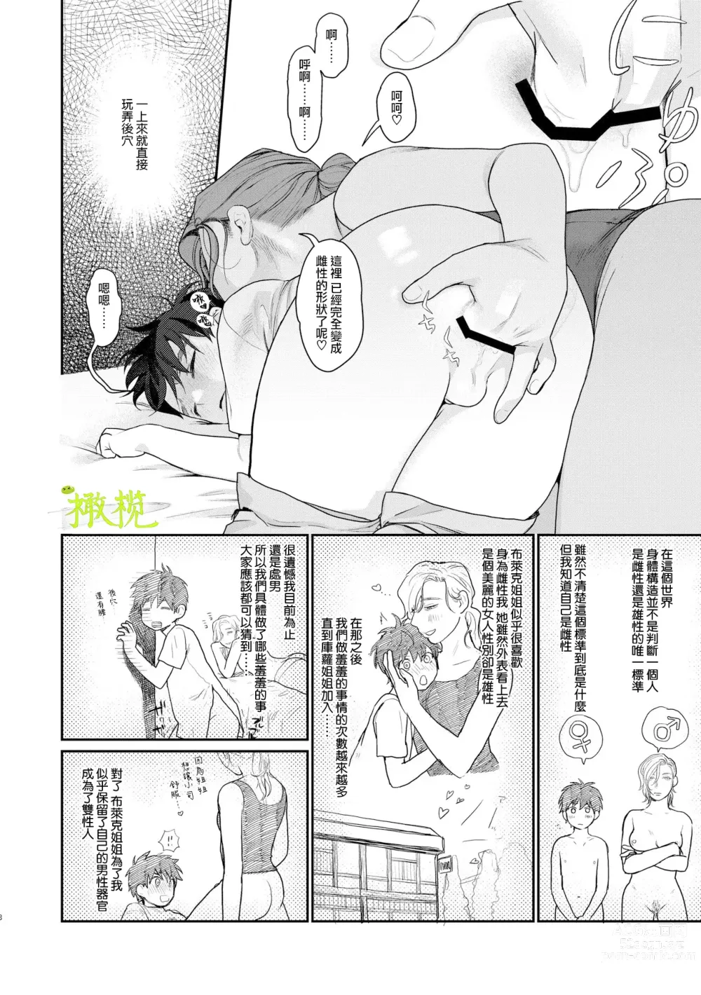 Page 7 of doujinshi 身为男生的我却在穿越到异世界后被同队大姐姐当作雌性疼爱了。2
