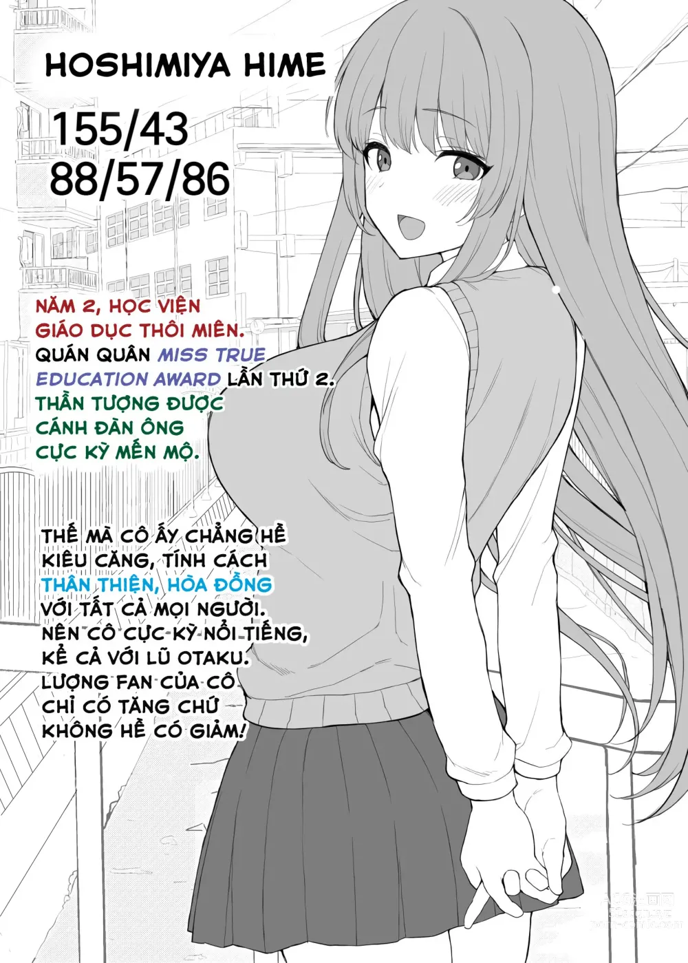 Page 1 of doujinshi Gakuen no Idol ni Saimin Kareshi Mensuru Otaku-kun