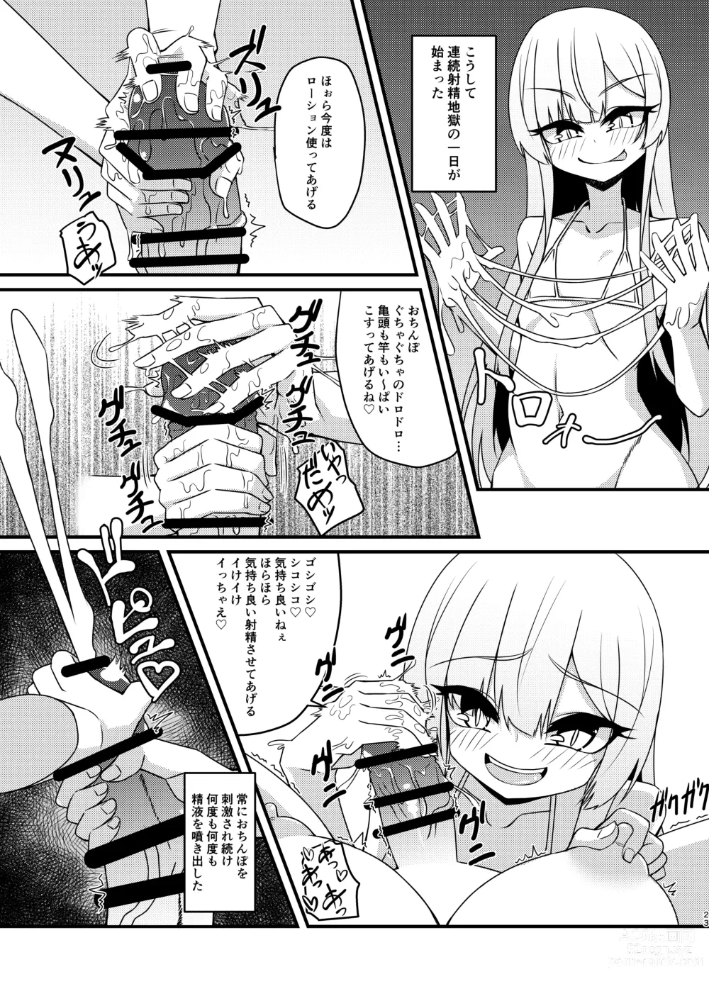 Page 23 of doujinshi Futanari in kya Musume ga Do-S Futago Shimai ni Omocha ni Sareru Hanashi