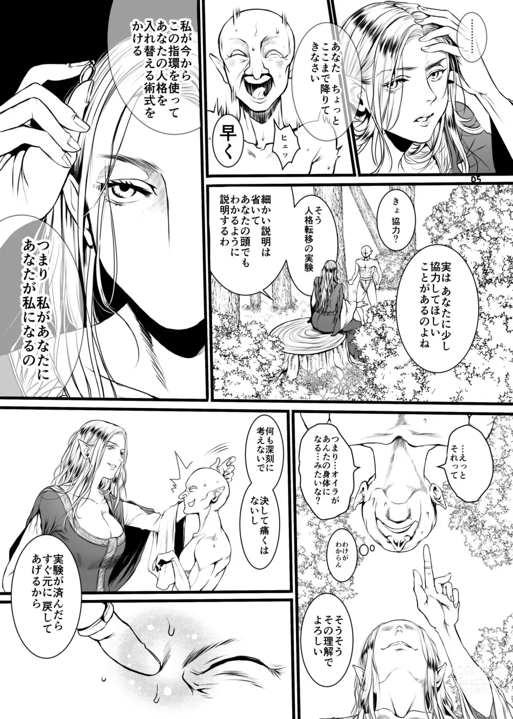 Page 2 of doujinshi Kansei o Akirameta TSF Manga