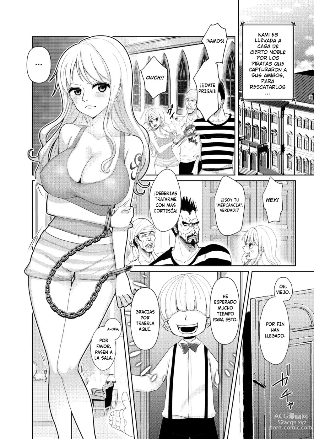 Page 1 of doujinshi Nami ga Kanemochi no Gaki to Torihiki (decensored)