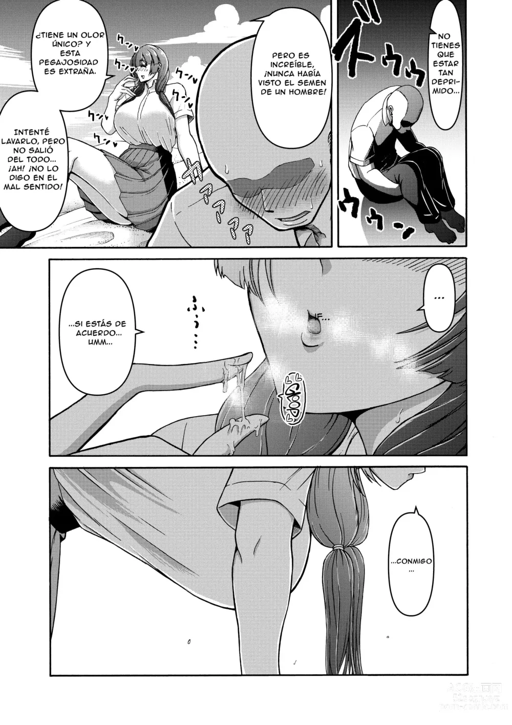 Page 11 of doujinshi Con un Hombre y una Mujer en una Isla Desierta, Algo Tiene que Pasar