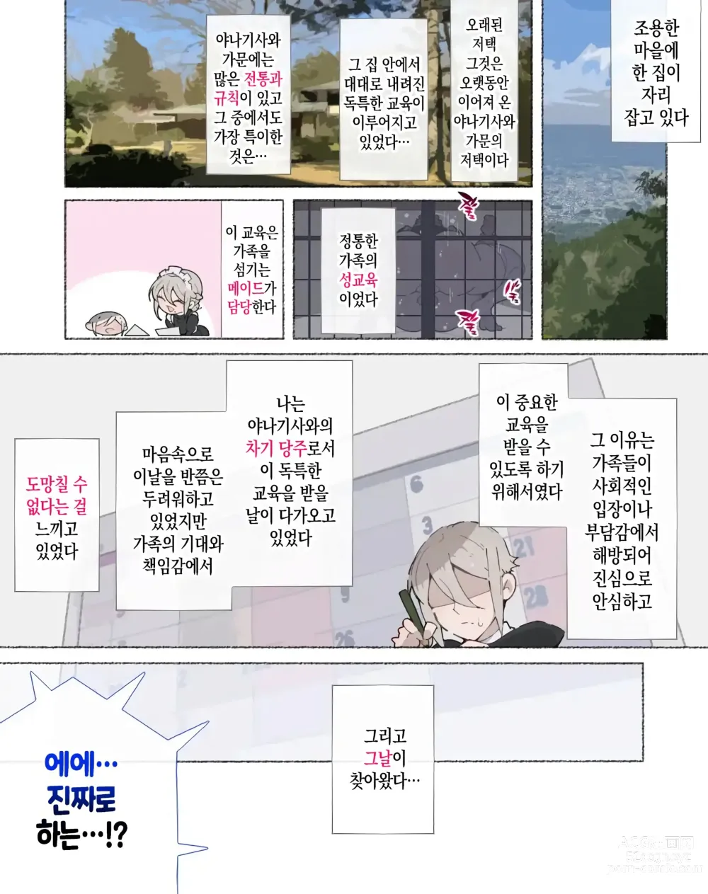 Page 9 of doujinshi 성교육시간이에요!! 도련님!