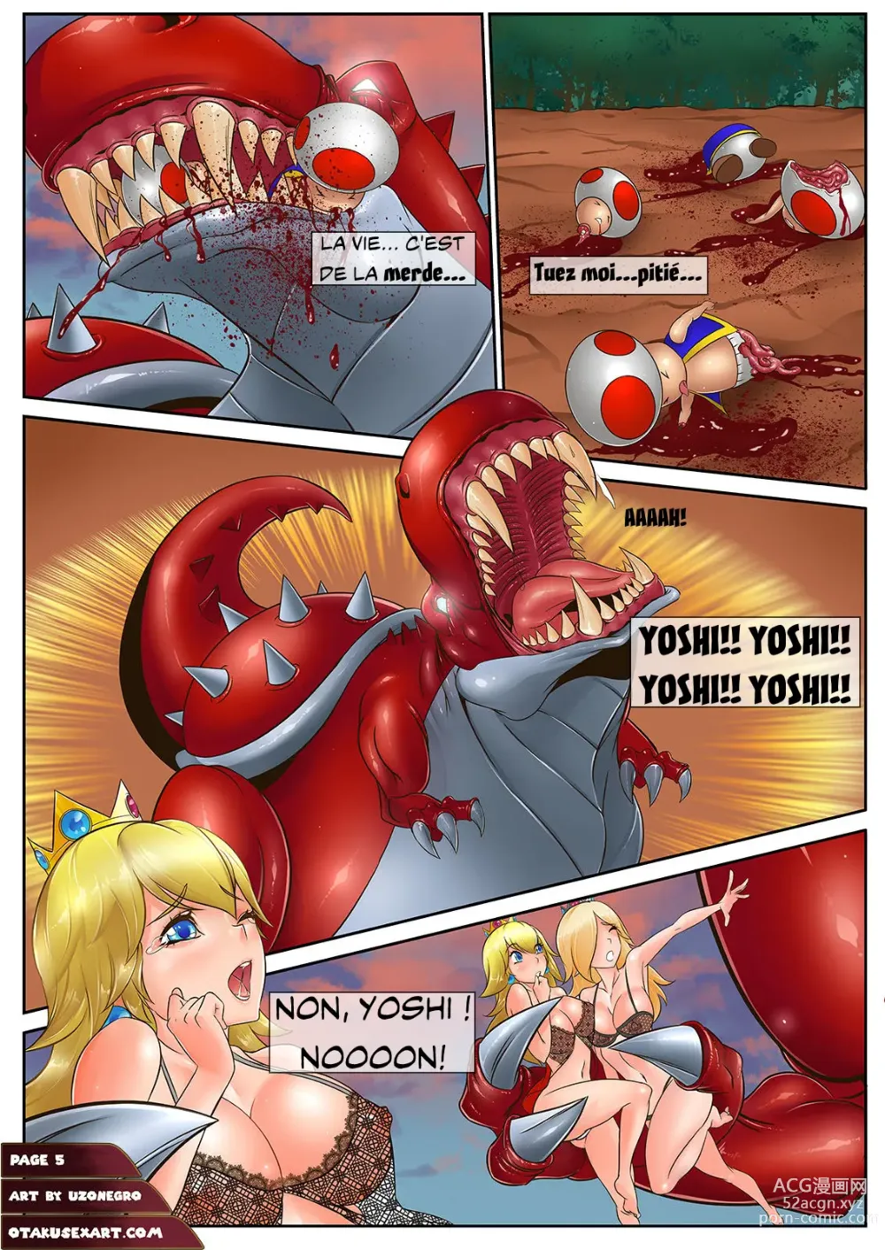 Page 14 of doujinshi Deux princesses Un yoshi 1-2