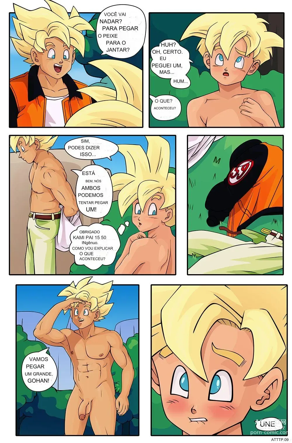 Page 32 of doujinshi Nearphotison Dragon ball compilado Special Training, Study Break, Past to the time, reunião portugues