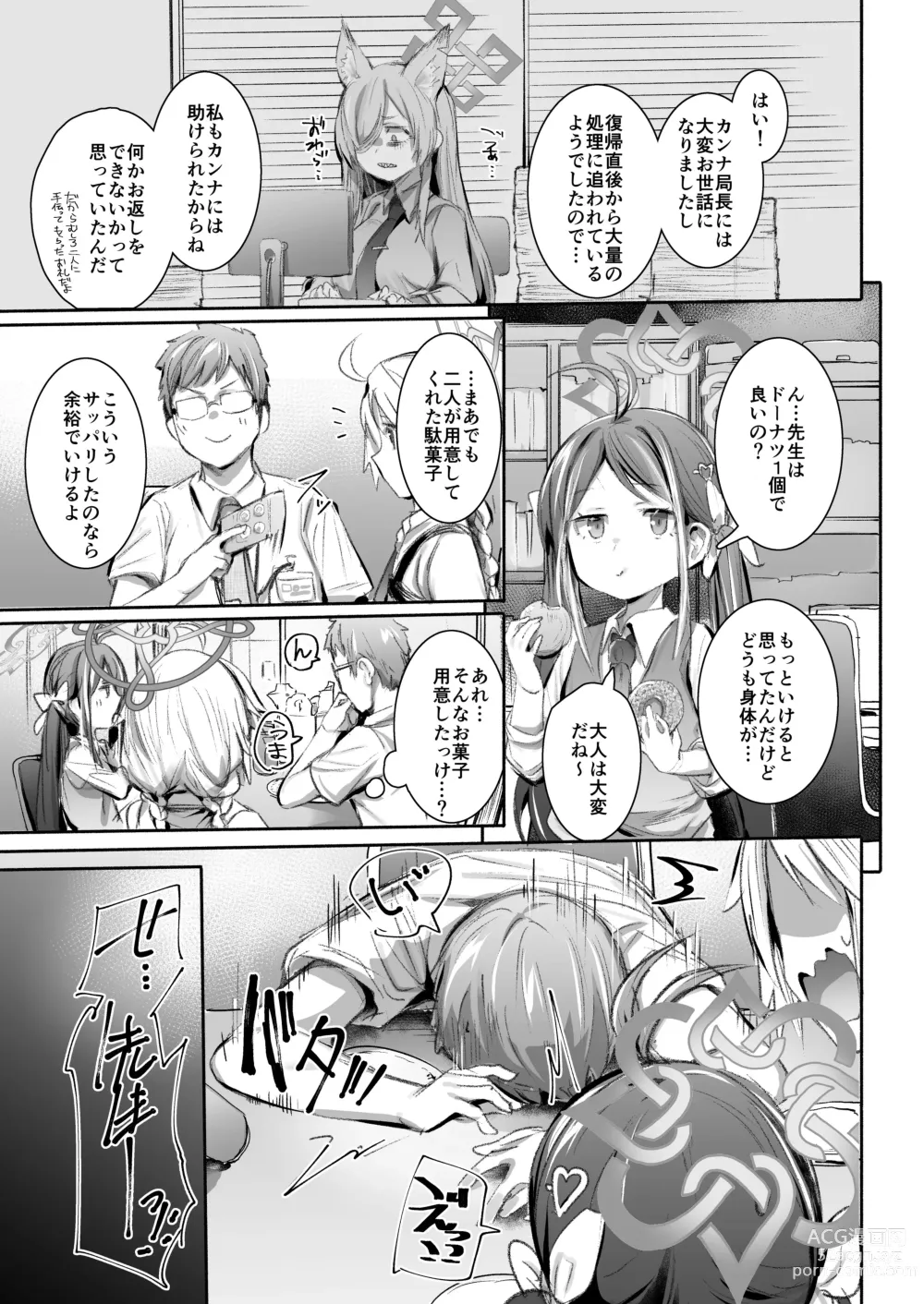 Page 4 of doujinshi Shokumu dakara safe