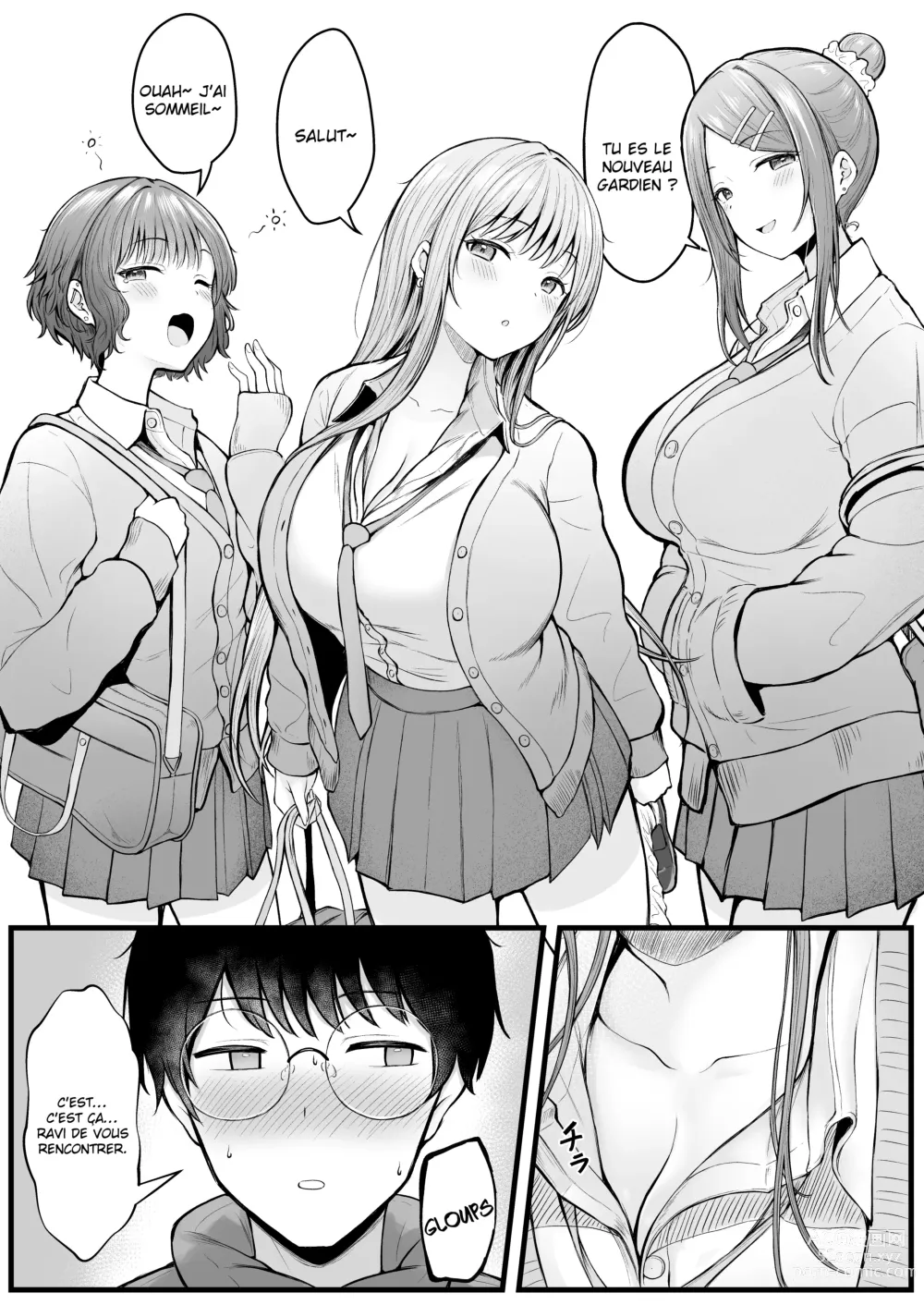 Page 4 of doujinshi Joshiryou Kanrinin no Boku wa Gal Ryousei ni Furimawasarete masu