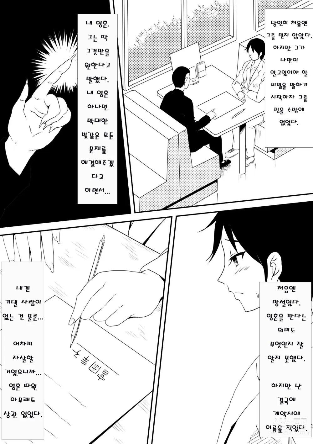 Page 4 of doujinshi Akuma ni tamashii o utta haha ga inma bitchi e to henbo shite iku hanashi