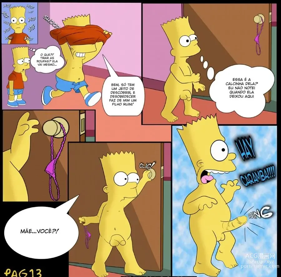 Page 14 of doujinshi Os Simpsons Bart comendo a Marge