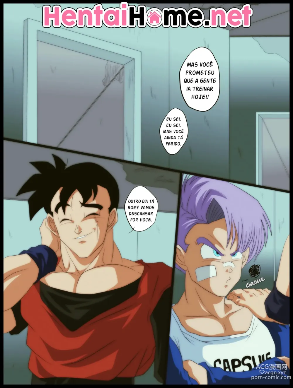 Page 2 of doujinshi Desejo de Bulma Gohan do futuro e bulma