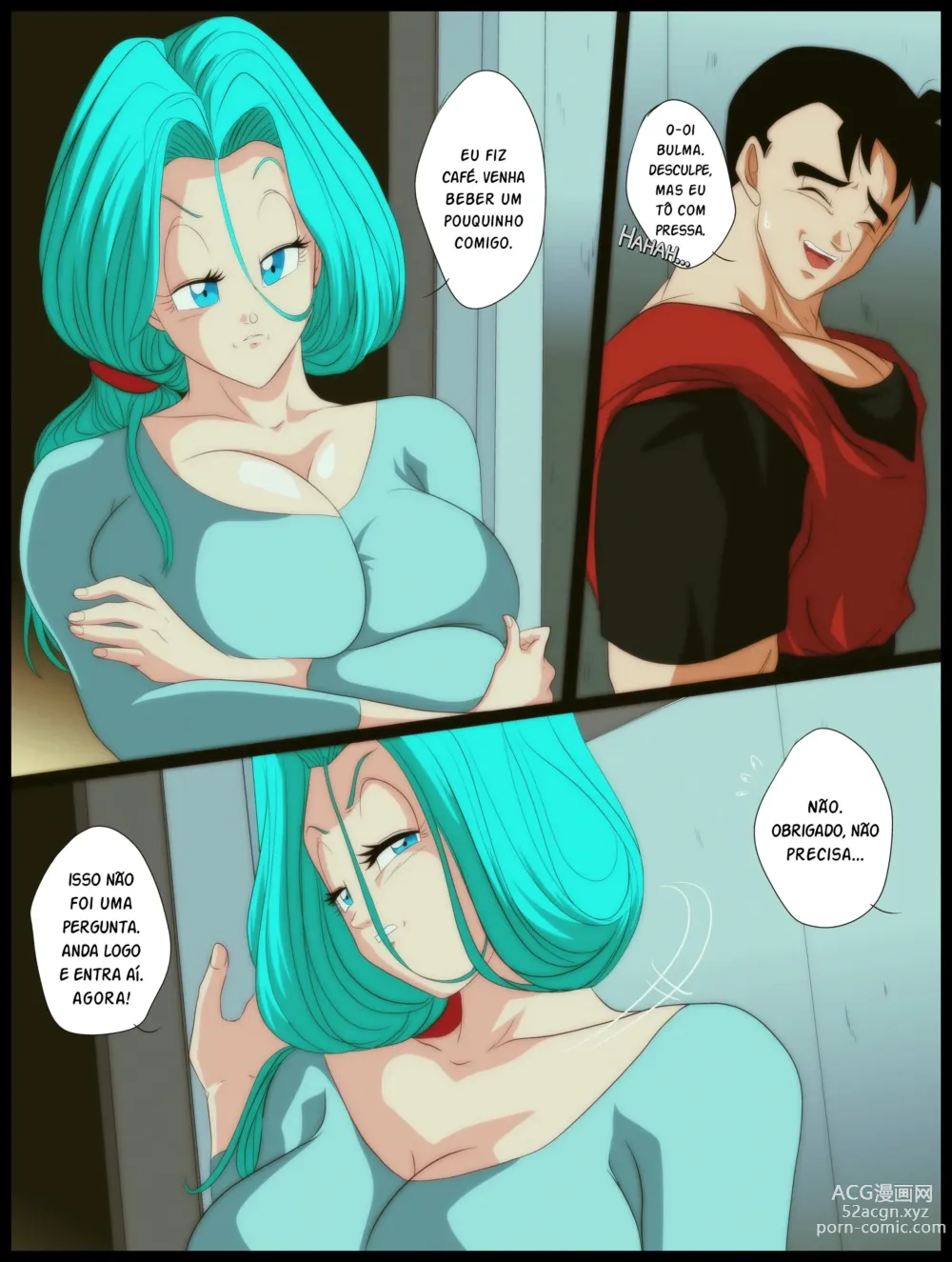 Page 4 of doujinshi Desejo de Bulma Gohan do futuro e bulma