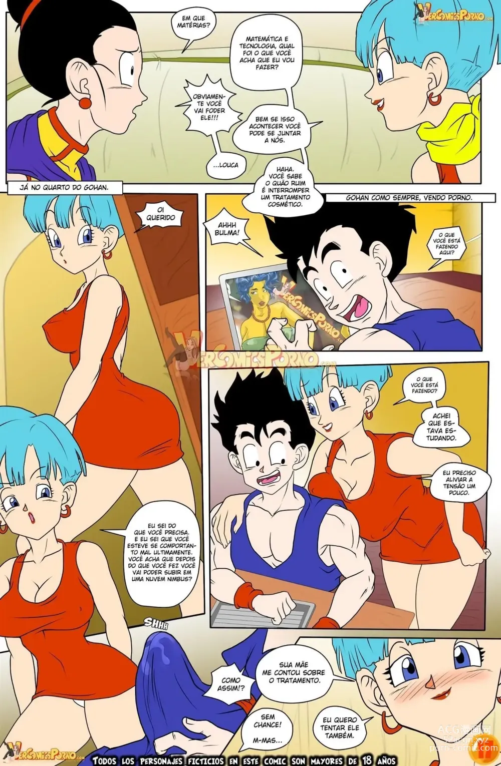 Page 50 of doujinshi Milk Milk 1,  2 e 3 Gohan Chichi Bulma