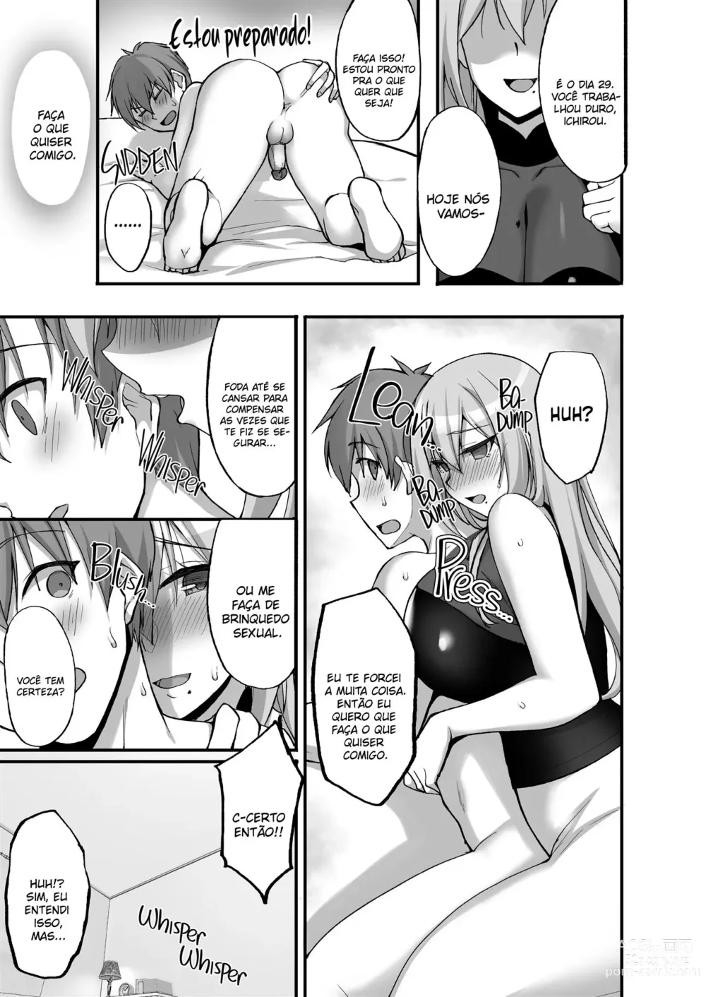 Page 38 of doujinshi Ecchi na Onee-san wa, Suki desu ka? 3 ~Tonari no Onee-san to Ikkagetsukan, Shasei Kanri to Sakusei Seikatsu Hen~