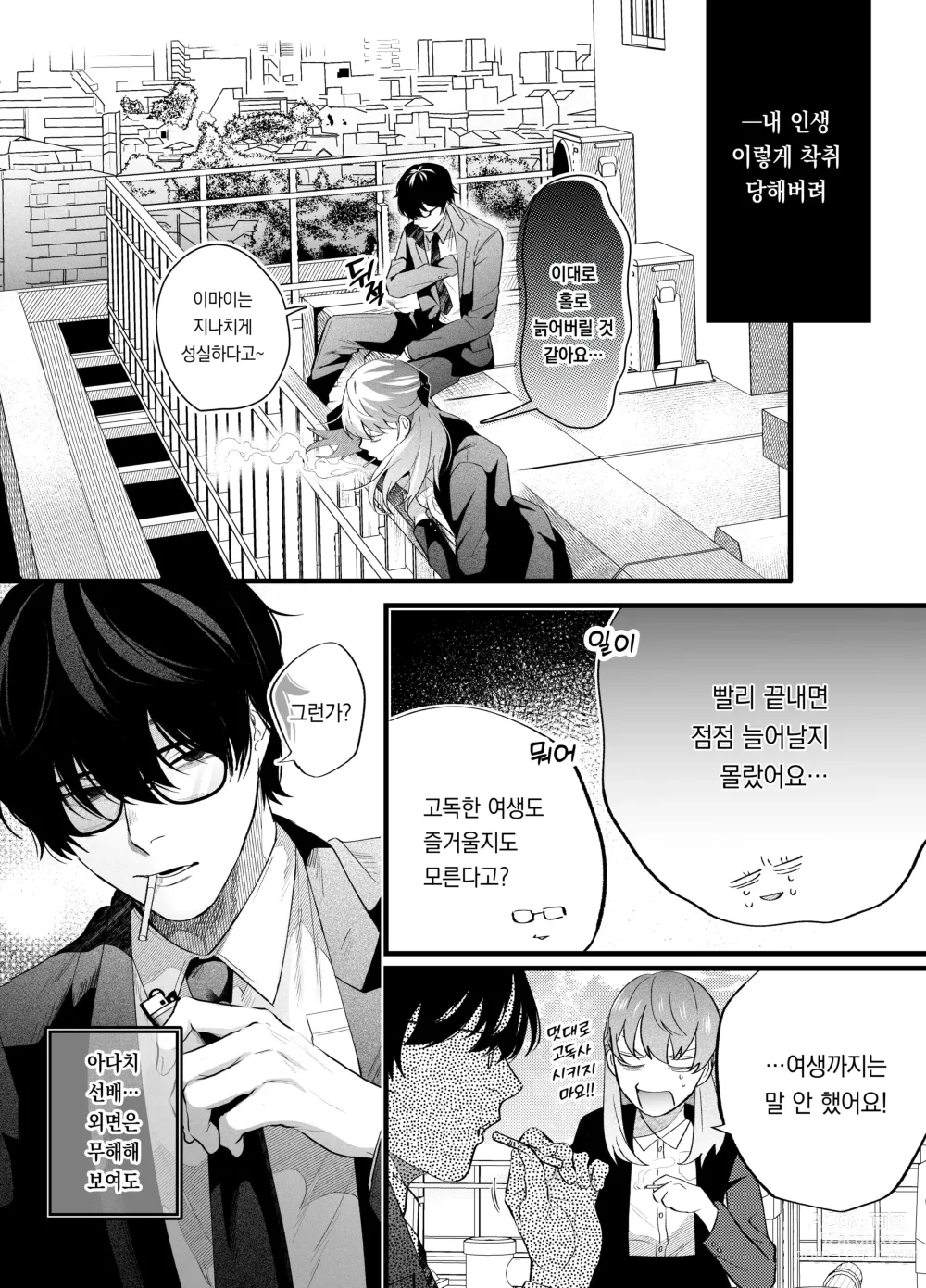 Page 3 of doujinshi 한계사축OL은 아다치 선배에게 빠졌습니다.