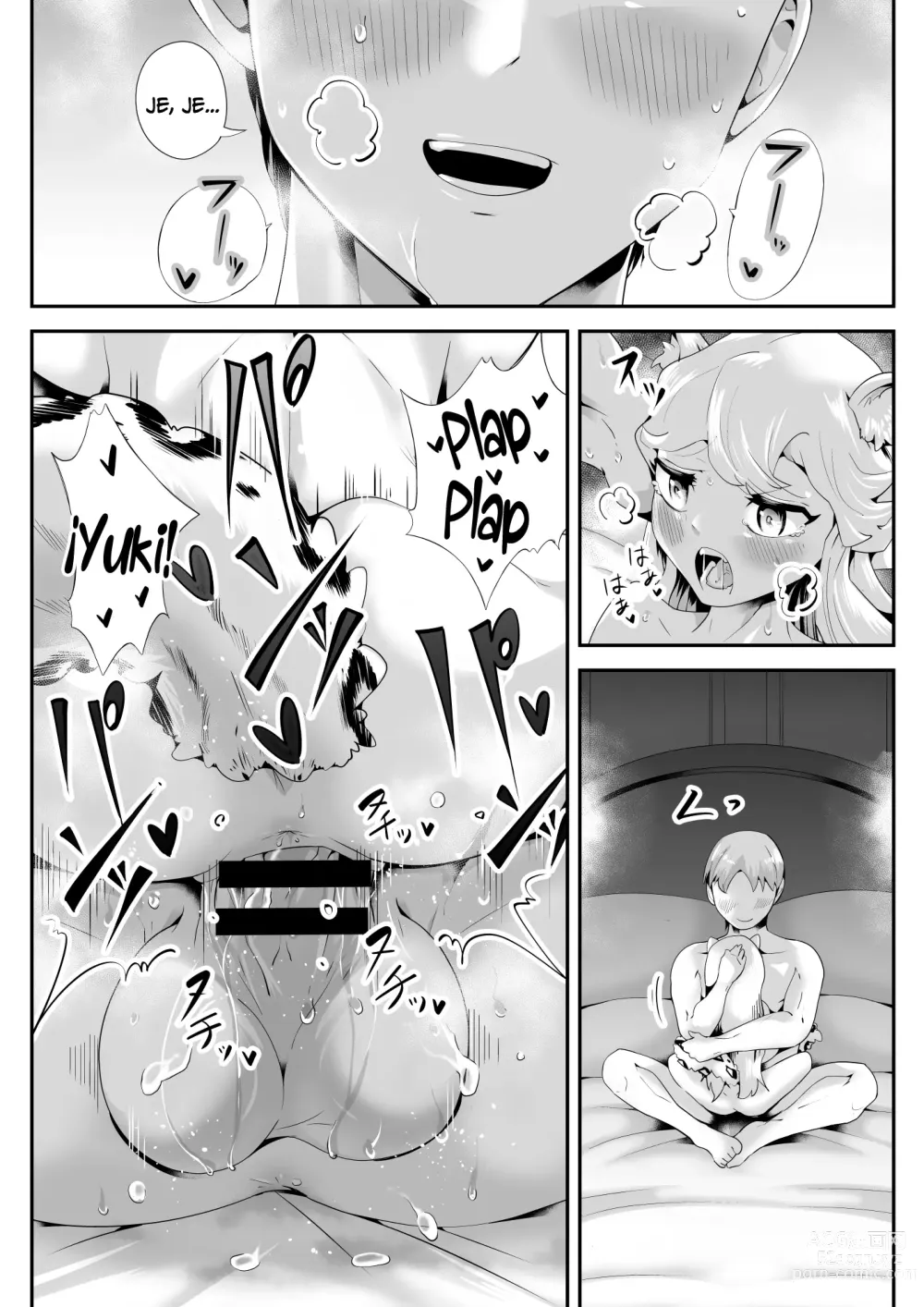 Page 25 of doujinshi Kemokemo Loli Kyonyuu Maid Anata no Yuki-chan Dekiaiki~