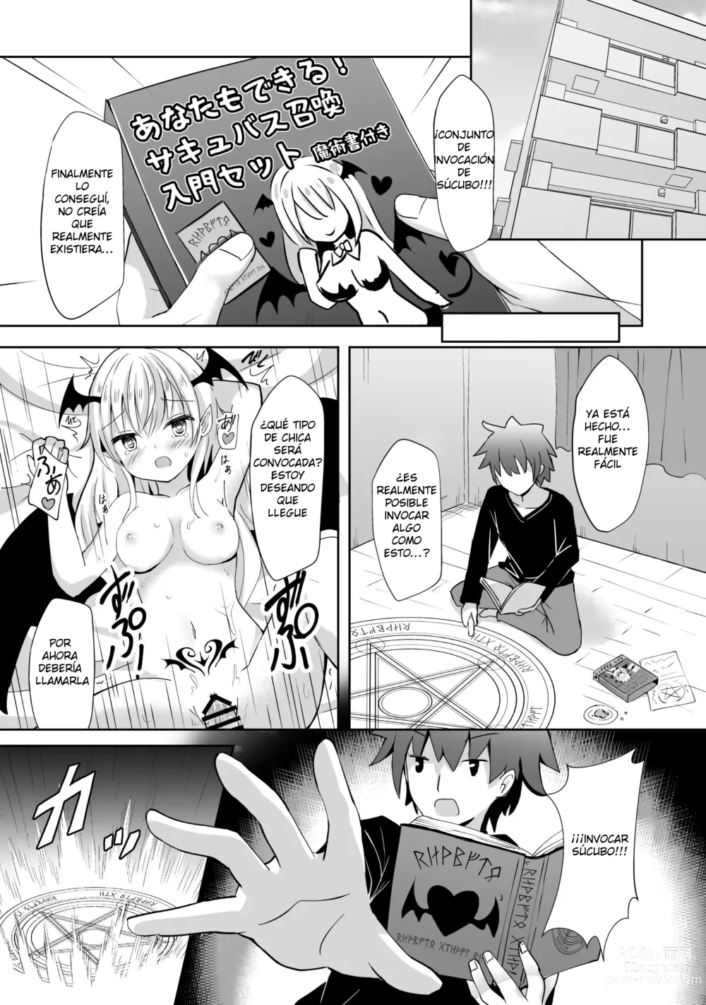 Page 4 of doujinshi Succubus-chan Shoukan Shitemimashita