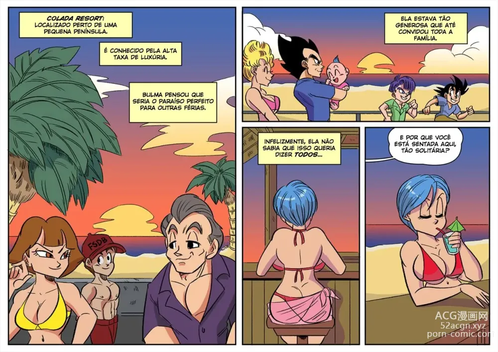 Page 23 of doujinshi funsexydragonball Summer Paradise 1 e 2 Bulma rei vegeta Chichi Bardock