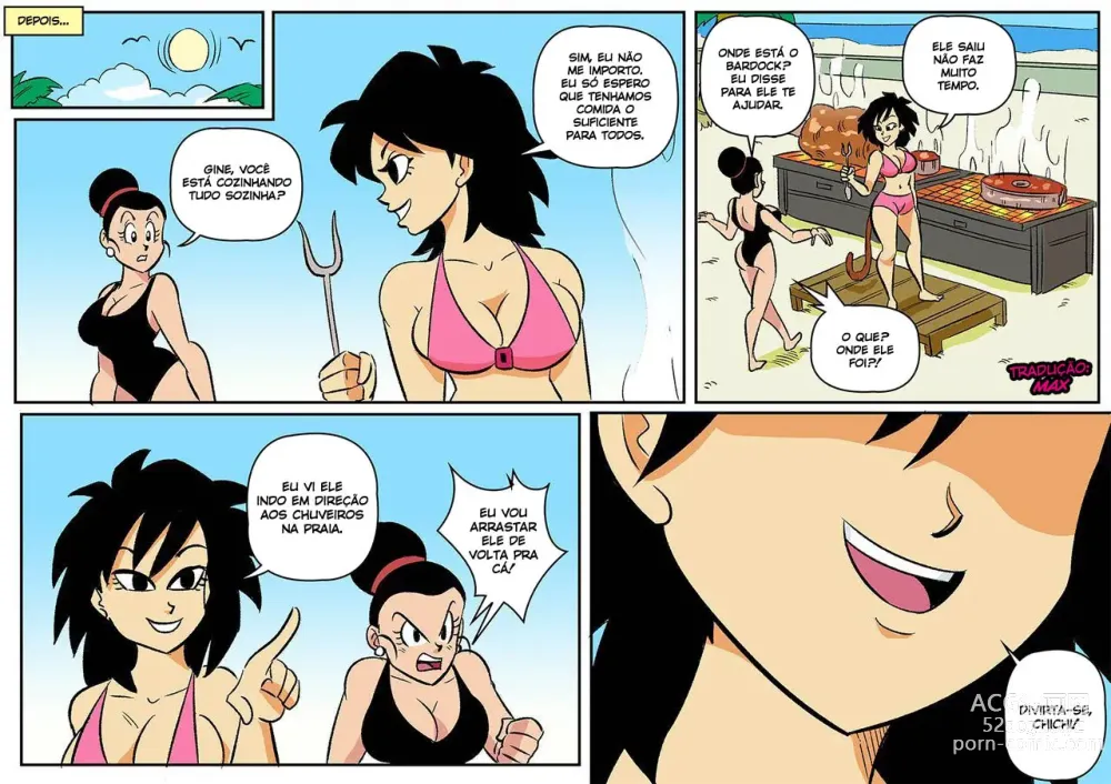 Page 4 of doujinshi funsexydragonball Summer Paradise 1 e 2 Bulma rei vegeta Chichi Bardock