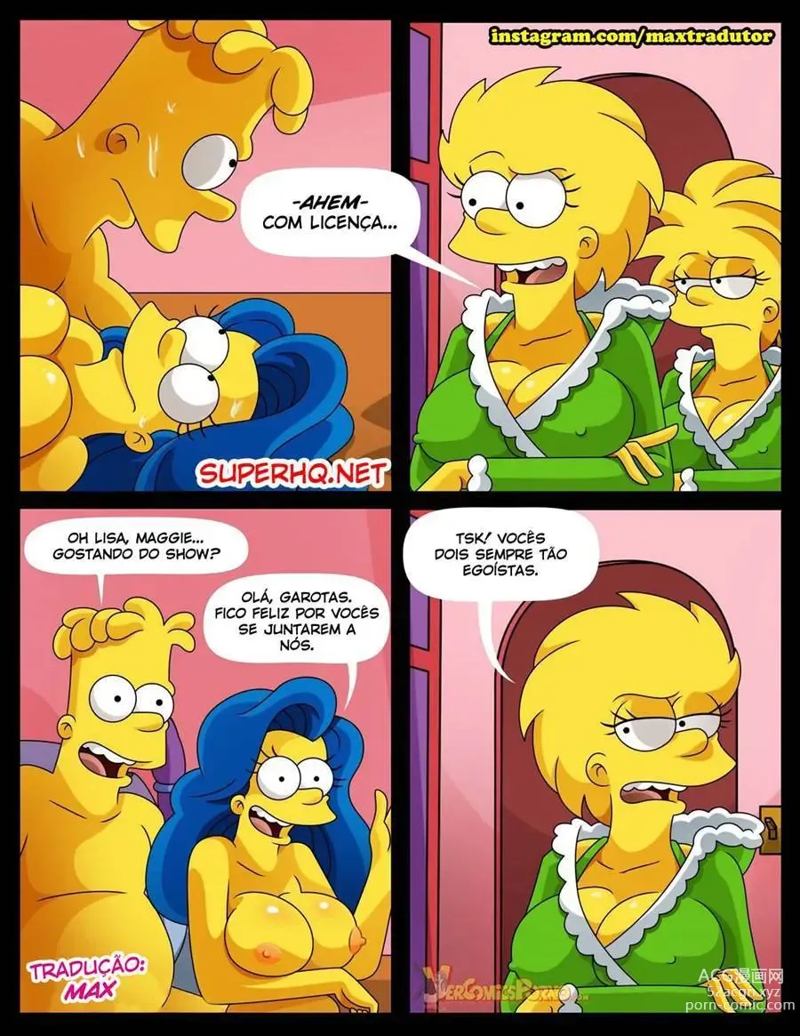 Page 23 of doujinshi Natal branco e leitoso Bart e Marge Simpson croc milky_bunny