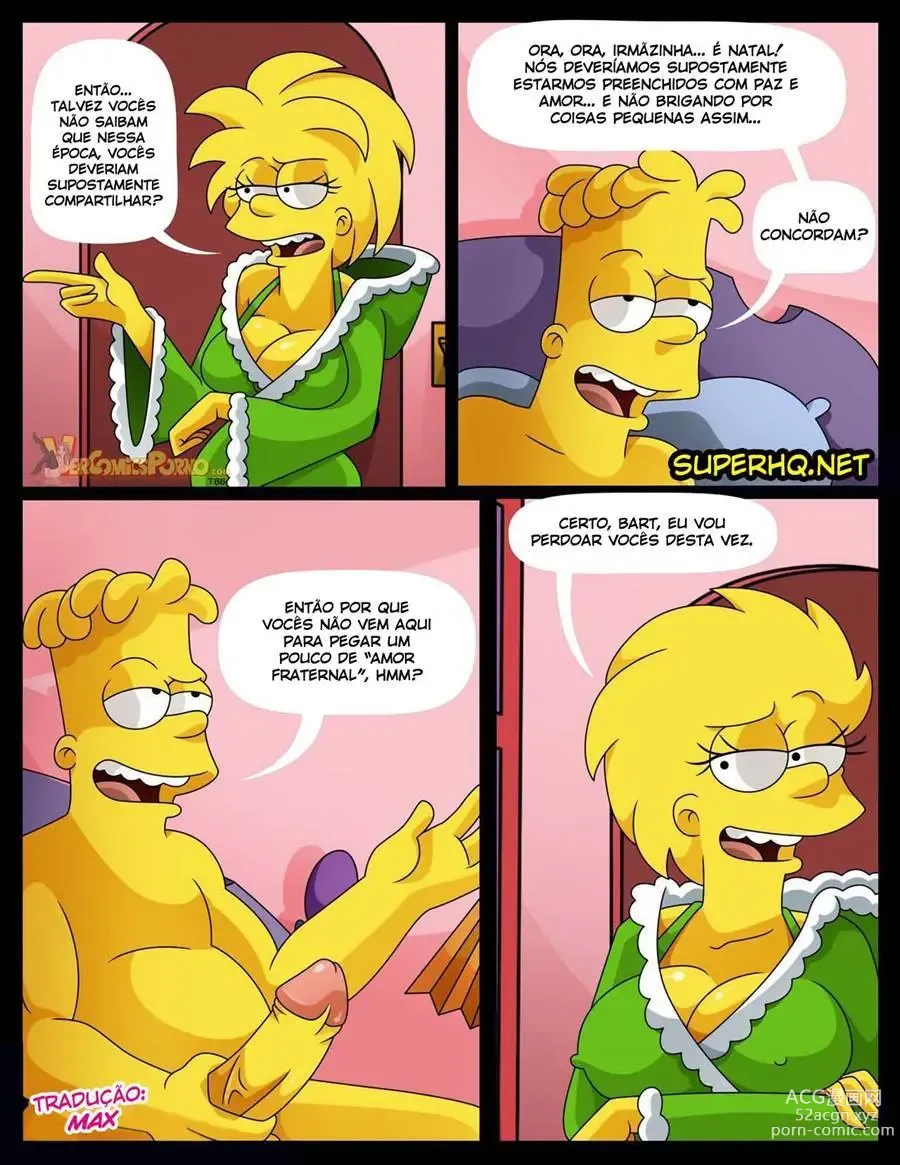 Page 24 of doujinshi Natal branco e leitoso Bart e Marge Simpson croc milky_bunny