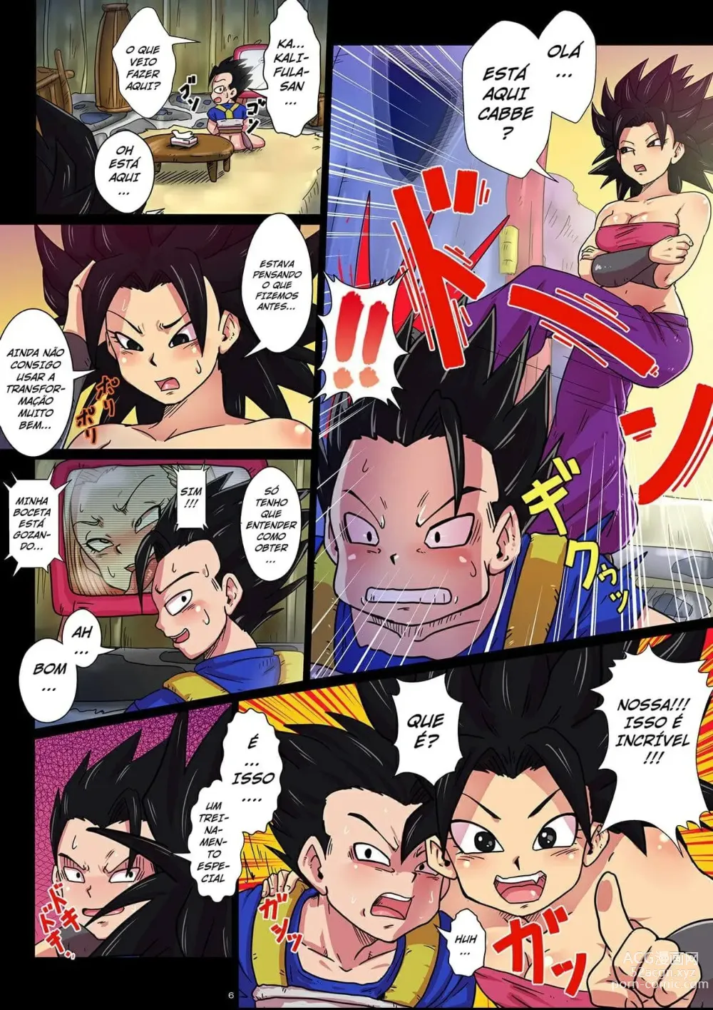 Page 6 of doujinshi Dragon Ball quadrinhos eroticos kYABE E KALIFA - rikka kai