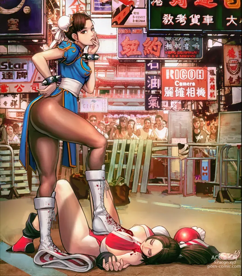 Page 2 of doujinshi Chun Li Vs Mai Shiranui Gallery