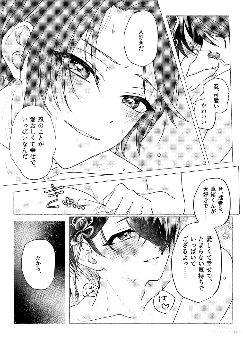 Page 22 of doujinshi Koi ni chikatte, ai wo chigitte