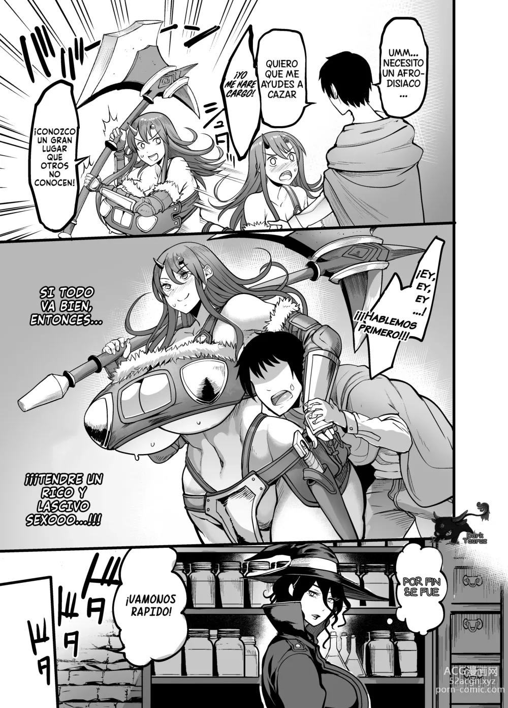 Page 12 of doujinshi ¡Bienvenidos! al Distrito de las Sucubos!!! 3 - La Excitante Cazadora de Bestias