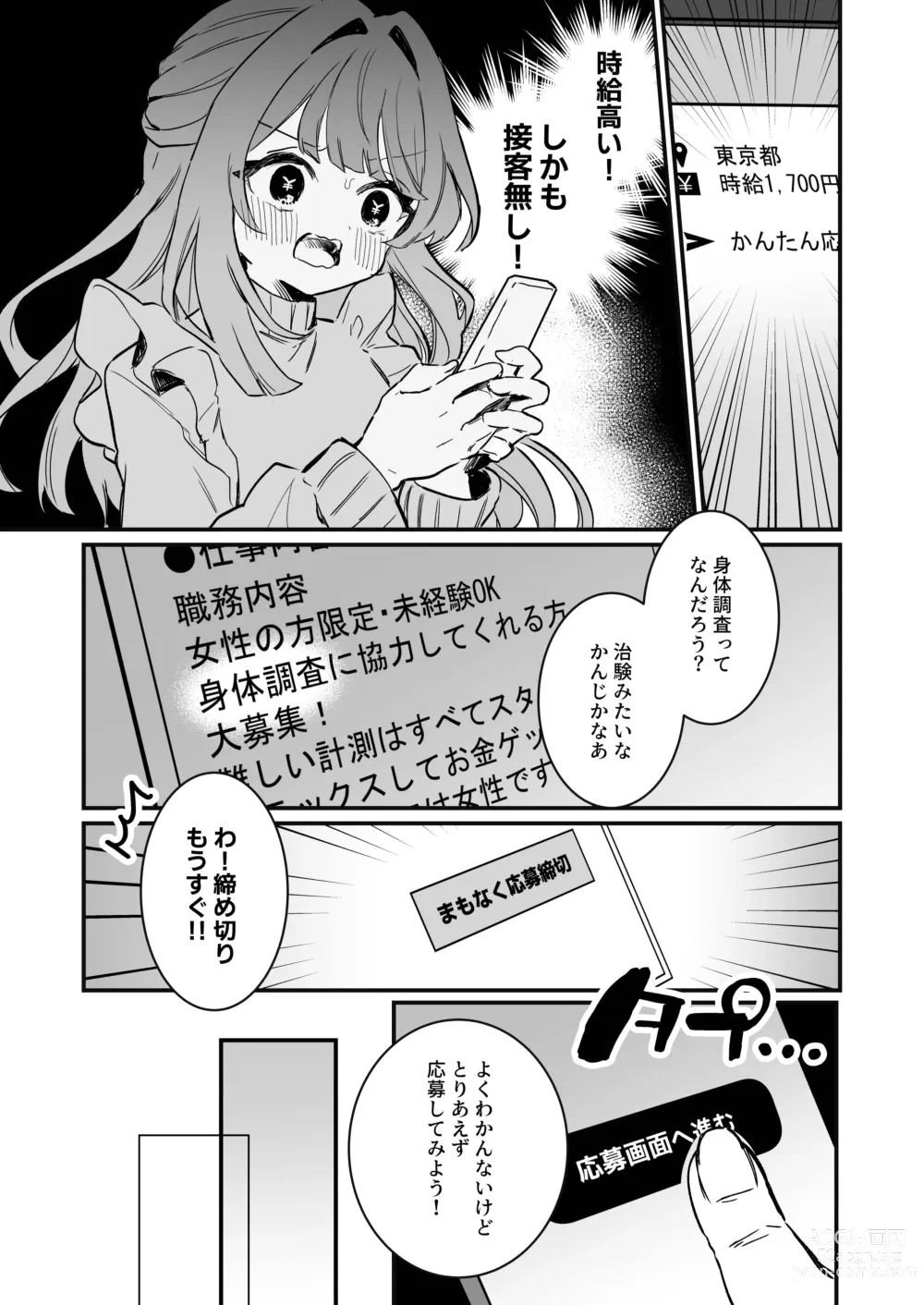 Page 5 of doujinshi Chikubi Kando Chousa, Hajimemasu