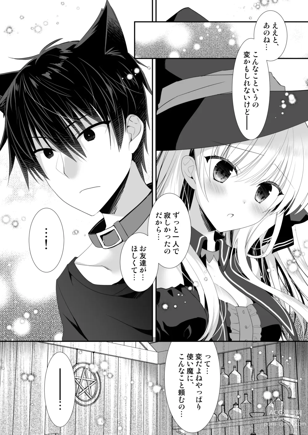 Page 13 of doujinshi Ponkotsu Majo to Ijiwaru na Neko. -Shoukan Shita Tsukaima ga Iu Koto o Kiite Kuremasen!-